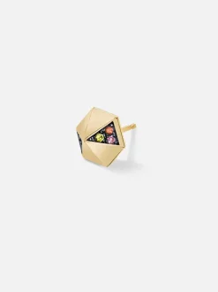Pyramid Stud Earring Single