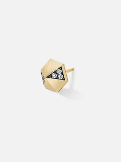 Pyramid Stud Earring Single