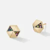 Pyramid Stud Earrings