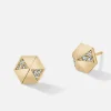 Pyramid Stud Earrings