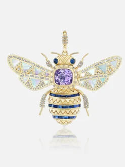 Queen Bee Pendant Purple Sapphire