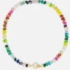 18" Rainbow Bead Foundation Tennis Clasp