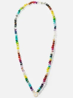 32" Rainbow Bead Foundation Necklace