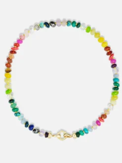 16" Rainbow Bead Foundation Tennis Clasp