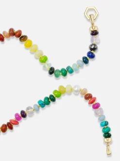 18" Rainbow Bead Foundation Tennis Clasp