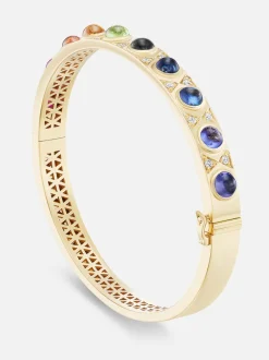 Rainbow Cabochon Bangle