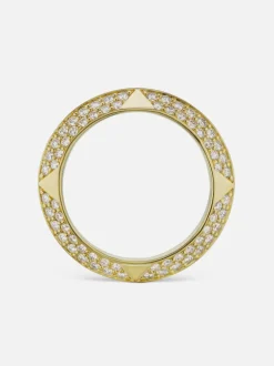 Rosa Pavé Knife Edge Band, Diamond