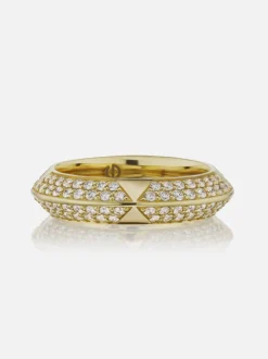 Rosa Pavé Knife Edge Band, Diamond