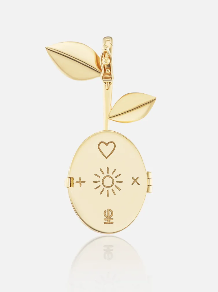 Seed Pendant Locket Diamond