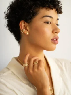 Skinny Talisman Diamond Ear Cuff