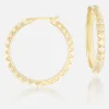 1" Skinny Talisman Hoops Diamond