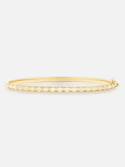 Skinny Talisman Textured Bangle