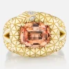 Snake Giza Padparadscha Ring