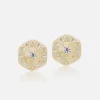 Stardust Mini Button Stud Earrings