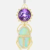 Sun Scarab Pendant Amethyst & Opal