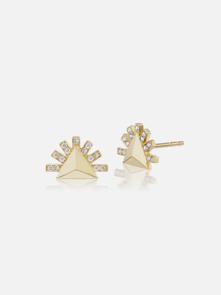 Sunburst Stud Earrings