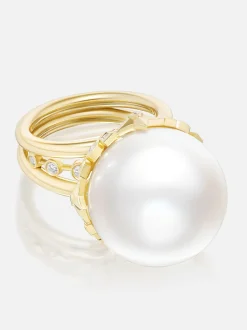 Supernova Pearl Cocktail Ring