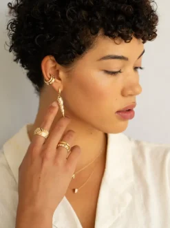 Tapered Talisman Diamond Ear Cuff