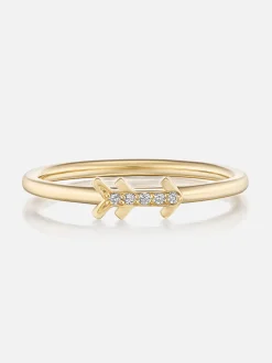 Tiny Arrow Stacking Ring