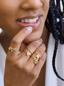 Tiny Arrow Stacking Ring