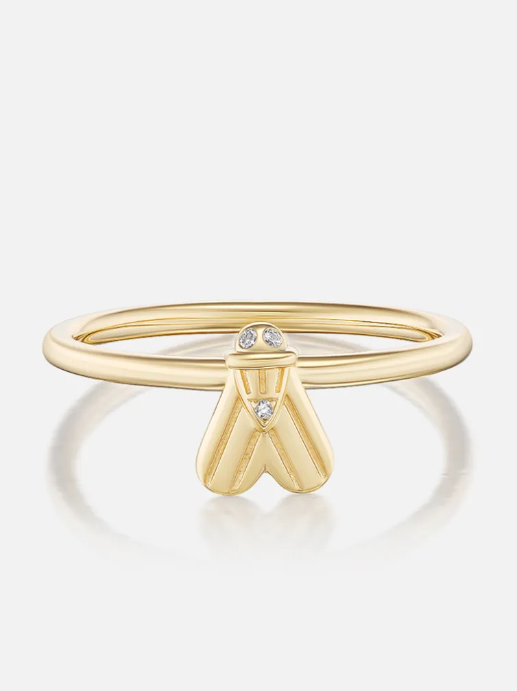 Tiny Fly Stacking Ring