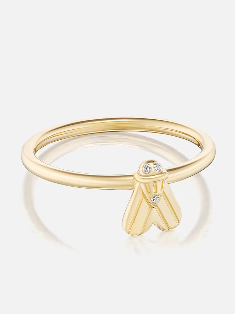 Tiny Fly Stacking Ring