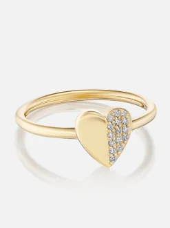 Tiny Heart Stacking Ring
