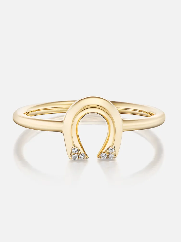 Tiny Horseshoe Stacking Ring