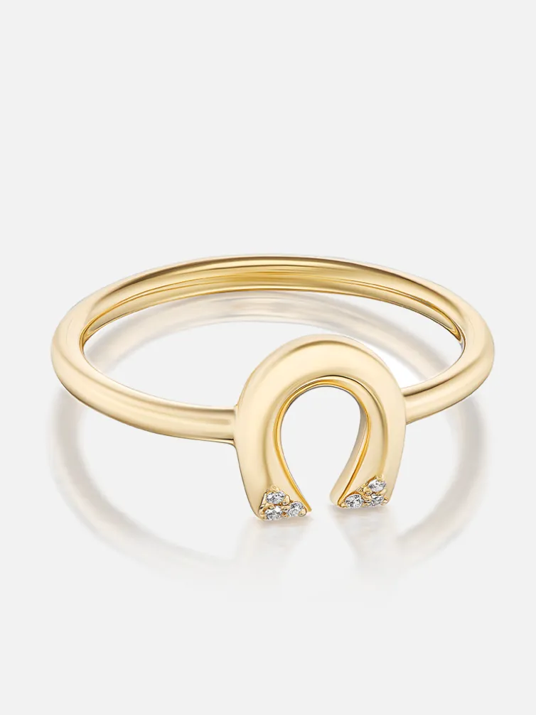 Tiny Horseshoe Stacking Ring