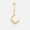 Tiny Moon Charm Pendant