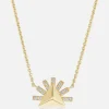 Tiny Sunburst Pendant Necklace