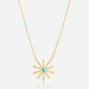 Tiny Sunflower Pendant Necklace