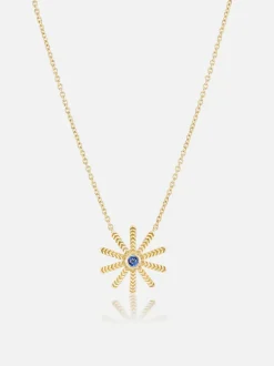Tiny Sunflower Pendant Necklace