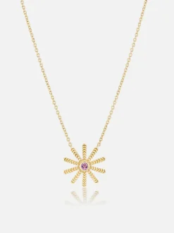 Tiny Sunflower Pendant Necklace