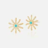 Tiny Sunflower Studs