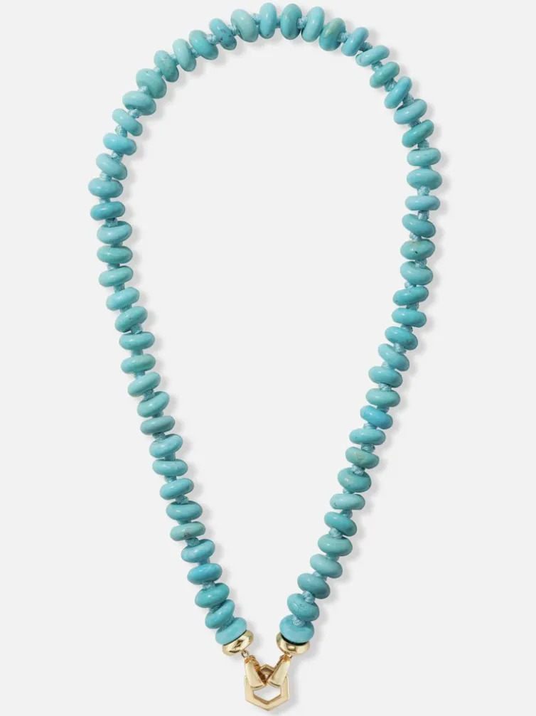 Turquoise Bead Foundation Necklace