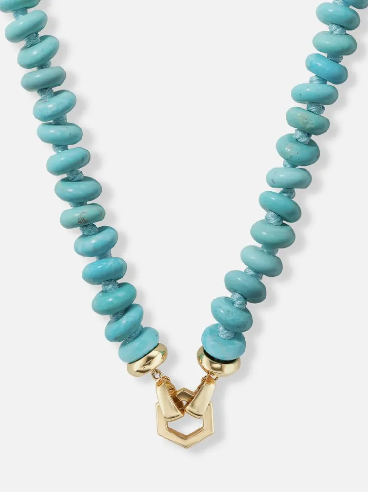 Turquoise Bead Foundation Necklace