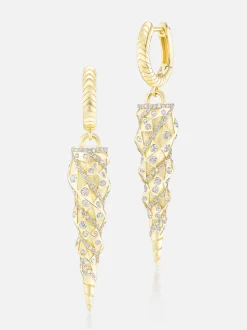 Unicorn Drop Huggie Earrings