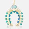 XL Opal Horseshoe Pendant